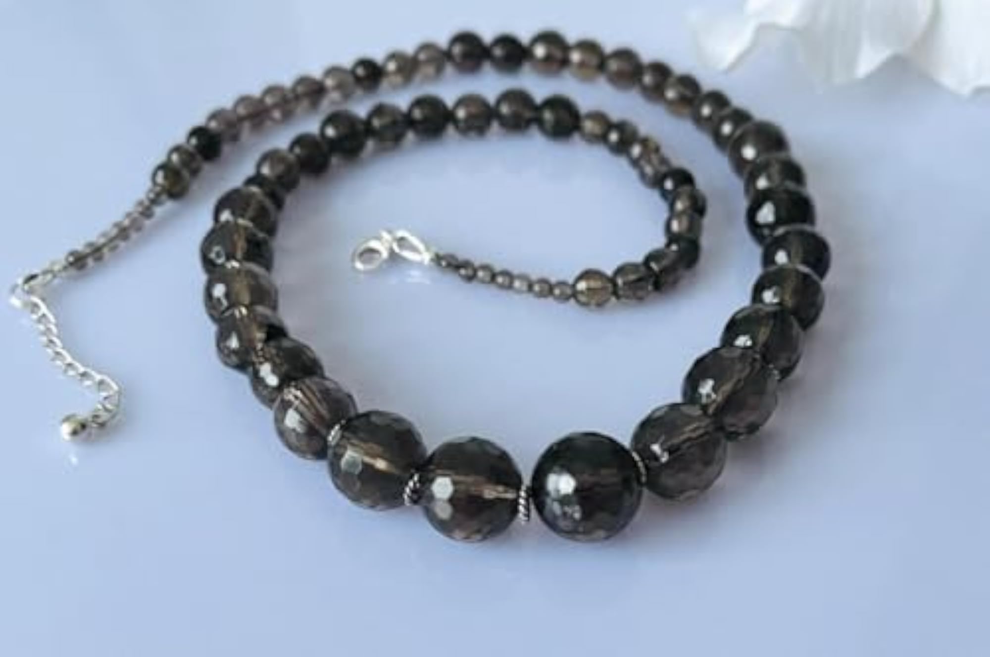 Elegant Brown Topaz Stone Necklace, Certified